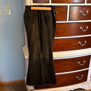 Elegant Charcoal Boot Cut Flare Pants